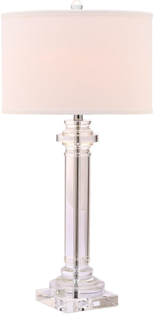 Safavieh NINA Crystal Column Table Lamp - 30 Inch Elegant Illumination for Modern & Classic Interiors LIT4166A