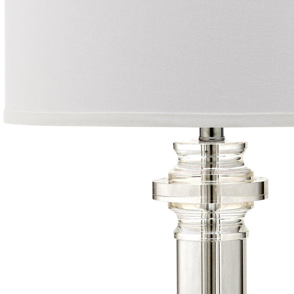 Safavieh NINA Crystal Column Table Lamp - 30 Inch Elegant Illumination for Modern & Classic Interiors LIT4166A