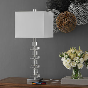 Safavieh Deco Crystal Table Lamp - Timeless Art Deco Elegance With Brilliant Light Reflection For Any Room Crystal Crystal Lit4169a