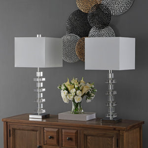 Safavieh Deco Crystal Table Lamp - Timeless Art Deco Elegance With Brilliant Light Reflection For Any Room Crystal Crystal Lit4169a