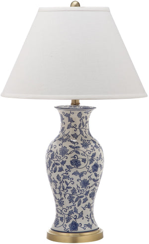 Safavieh BEIJING Floral Urn Table Lamps - Elegant Blue & White Ceramic Design for Timeless Home Décor LIT4172A-SET2