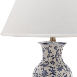 Safavieh BEIJING Floral Urn Table Lamps - Elegant Blue & White Ceramic Design for Timeless Home Décor LIT4172A-SET2