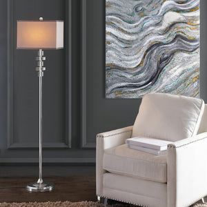Safavieh TIMES SQUARE Floor Lamp - Elegant Crystal Design with Metal Base for Ambient Illumination & Style LIT4174A