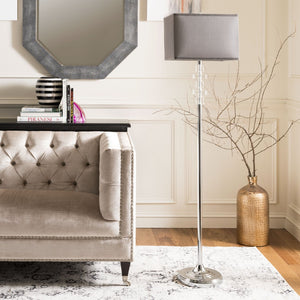 Safavieh TIMES SQUARE Floor Lamp - Elegant Crystal Design with Metal Base for Ambient Illumination & Style LIT4174A