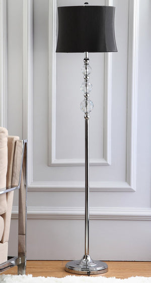Safavieh VENEZIA, 61-Inch Crystal and Iron Floor Lamp - Elegant Lighting for Modern and Classic Interiors LIT4175A