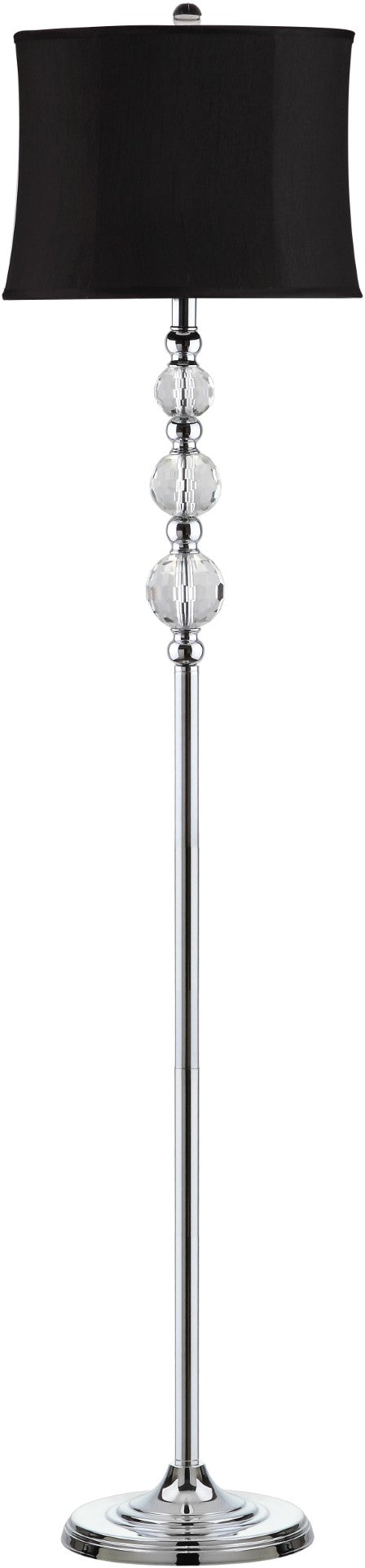 Safavieh VENEZIA, 61-Inch Crystal and Iron Floor Lamp - Elegant Lighting for Modern and Classic Interiors LIT4175A