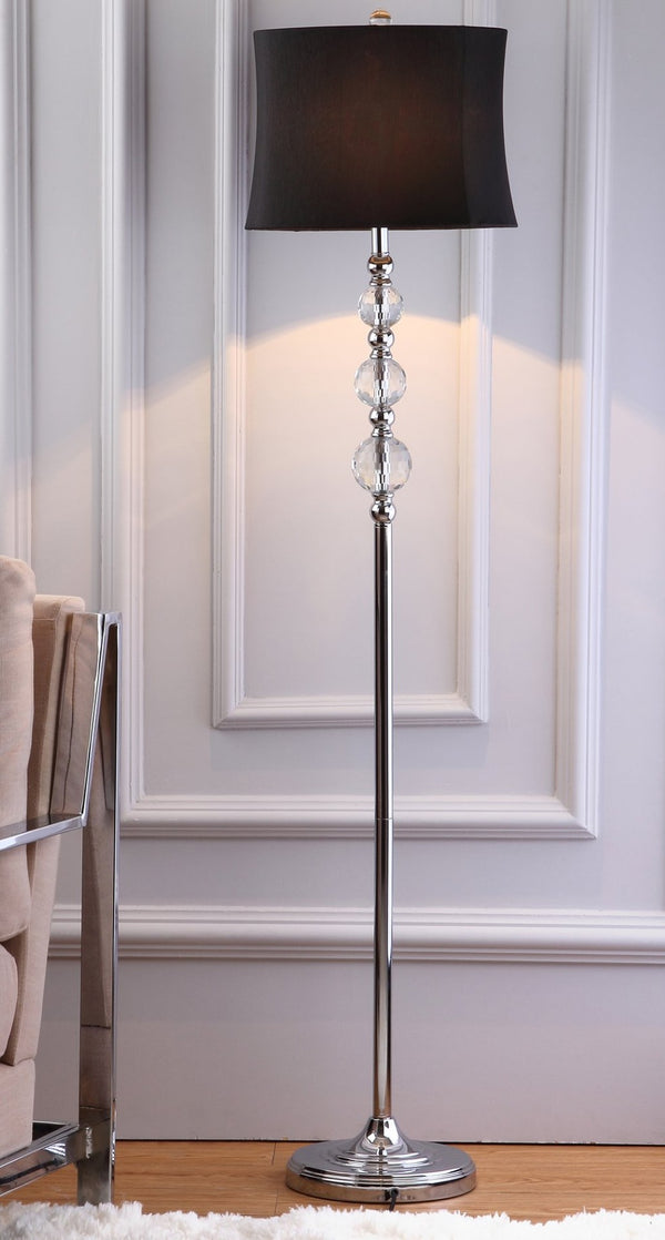Safavieh VENEZIA, 61-Inch Crystal and Iron Floor Lamp - Elegant Lighting for Modern and Classic Interiors LIT4175A
