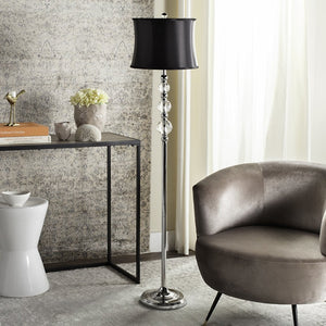 Safavieh VENEZIA, 61-Inch Crystal and Iron Floor Lamp - Elegant Lighting for Modern and Classic Interiors LIT4175A