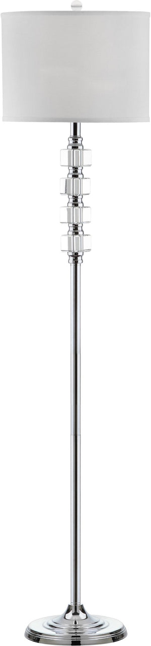 Safavieh LONBARD STREET Crystal and Iron Floor Lamp - Elegant 60-Inch Tall Lamp for Modern & Classic Interiors LIT4178A