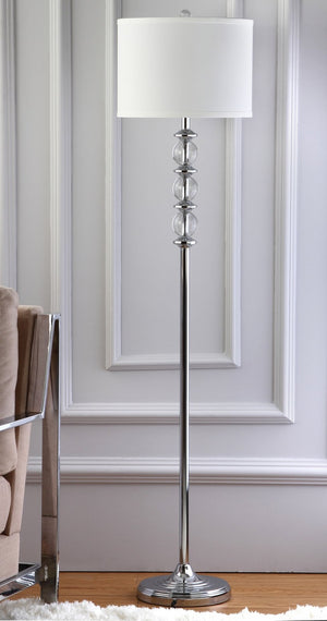 Safavieh RIGA Floor Lamp - Elegant Crystal Design with Ambient Light for Modern Living Rooms & Bedrooms LIT4179A
