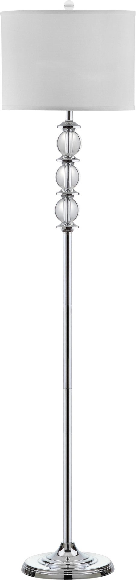 Safavieh RIGA Floor Lamp - Elegant Crystal Design with Ambient Light for Modern Living Rooms & Bedrooms LIT4179A