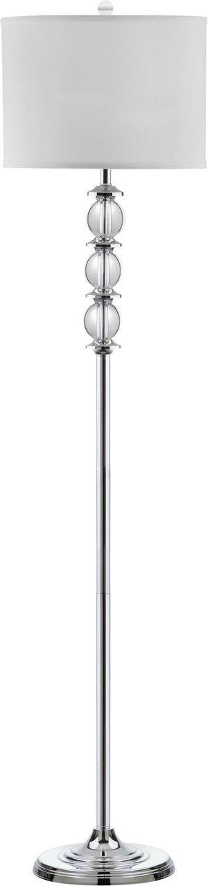 Safavieh RIGA Floor Lamp - Elegant Crystal Design with Ambient Light for Modern Living Rooms & Bedrooms LIT4179A