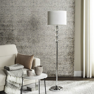 Safavieh RIGA Floor Lamp - Elegant Crystal Design with Ambient Light for Modern Living Rooms & Bedrooms LIT4179A