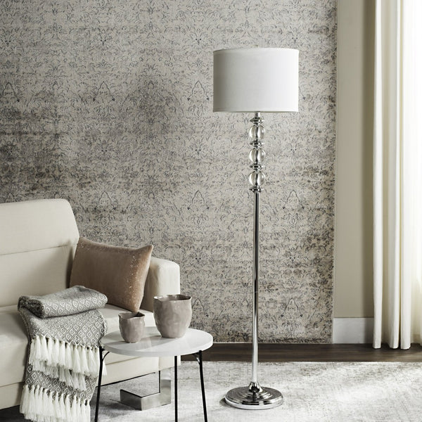 Safavieh RIGA Floor Lamp - Elegant Crystal Design with Ambient Light for Modern Living Rooms & Bedrooms LIT4179A