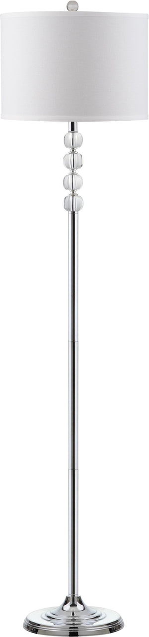 Safavieh VENDOME Floor Lamp - Elegant Crystal Accents & Modern Metal Design for Stylish Home Lighting Decor LIT4180A