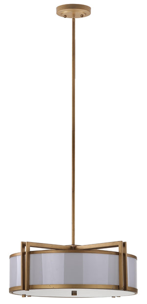 Safavieh ORB Drum Pendant Light - Elegant Gold Finish, Modern Design for Dining & Living Spaces, Adjustable Height LIT4185A