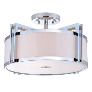 Safavieh ORB Drum Ceiling Light – Modern Elegance with Ambient Illumination for Any Stylish Home Space Chrome LIT4186B
