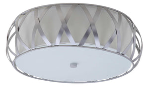 Safavieh CHARING Cross Ceiling Light - Modern Low-Profile Fixture for Ambient Illumination in Any Room Chrome LIT4191B