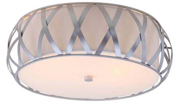 Safavieh CHARING Cross Ceiling Light - Modern Low-Profile Fixture for Ambient Illumination in Any Room Chrome LIT4191B