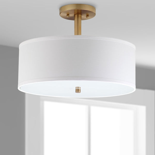 Safavieh CLARA Ceiling Light - Sleek Contemporary Flush-Mount Fixture for Elegant Interior Spaces and Lighting Gold LIT4192B