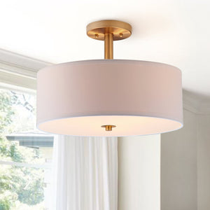 Safavieh CLARA Ceiling Light - Sleek Contemporary Flush-Mount Fixture for Elegant Interior Spaces and Lighting Gold LIT4192B