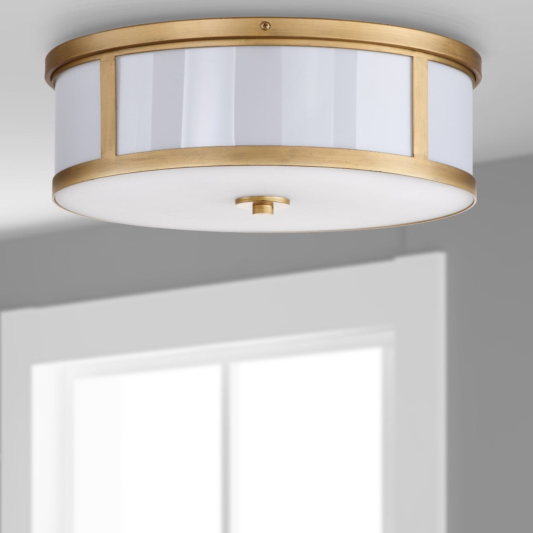 Safavieh Avery Drum Flush Mount Ceiling Light - Thumbnail 3