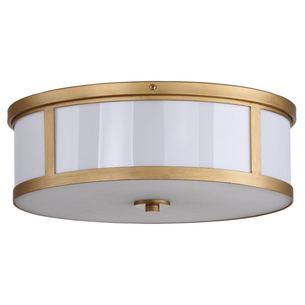 Safavieh AVERY Drum Ceiling Light – Elegant Gold Finish, Modern Design, Ambient Illumination for Any Room LIT4195A