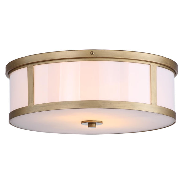 Safavieh AVERY Drum Ceiling Light – Elegant Gold Finish, Modern Design, Ambient Illumination for Any Room LIT4195A
