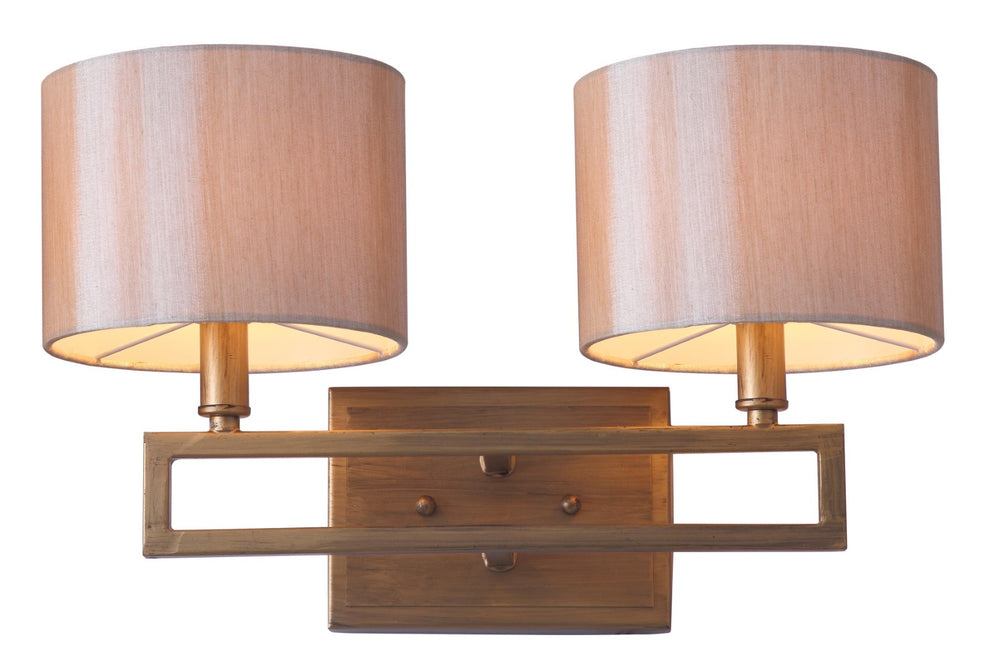 Safavieh CATENA Double Wall Sconce - Luxurious Gold Finish, Contemporary Design for Hallways & Living Spaces LIT4197A