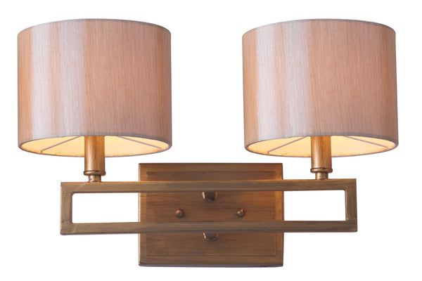 Safavieh CATENA Double Wall Sconce - Luxurious Gold Finish, Contemporary Design for Hallways & Living Spaces LIT4197A