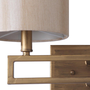 Safavieh CATENA Double Wall Sconce - Luxurious Gold Finish, Contemporary Design for Hallways & Living Spaces LIT4197A