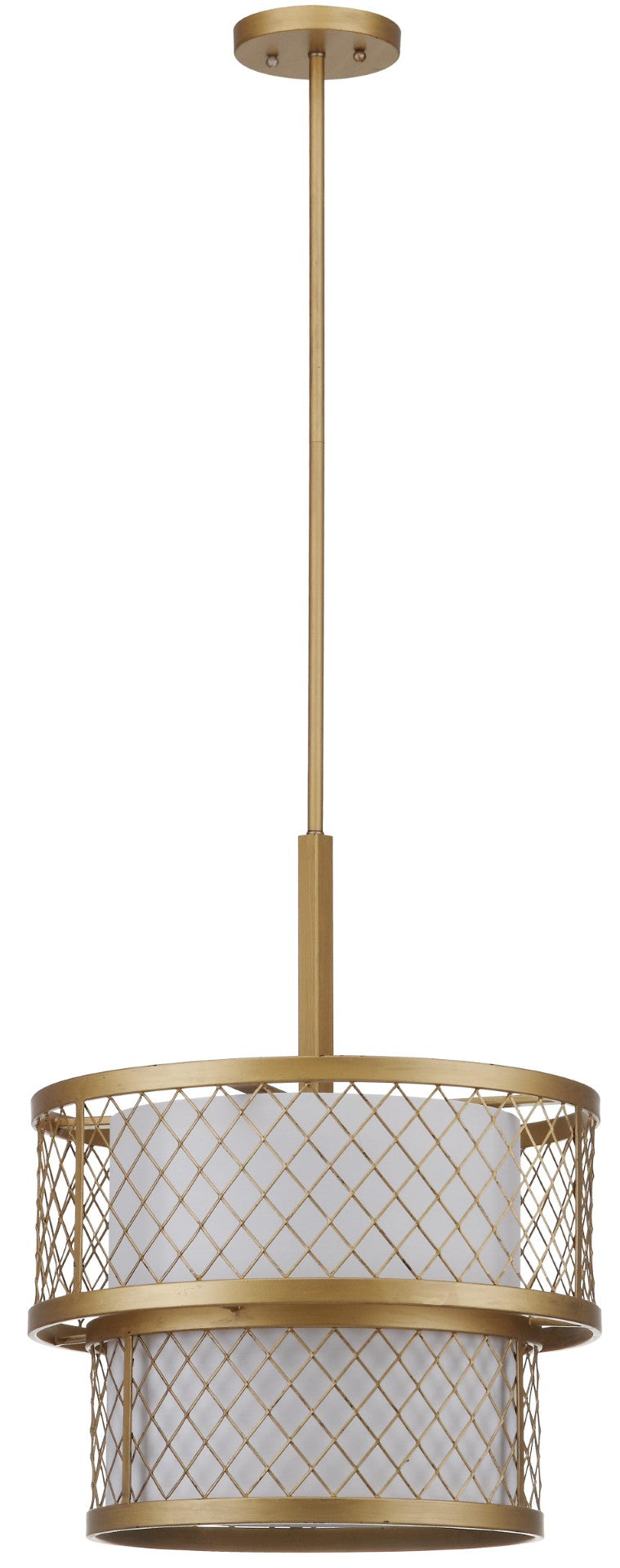 Safavieh EVIE Mesh Pendant Light - Adjustable Gold Fixture for Dining & Living Spaces, Modern Style & Warmth LIT4200A
