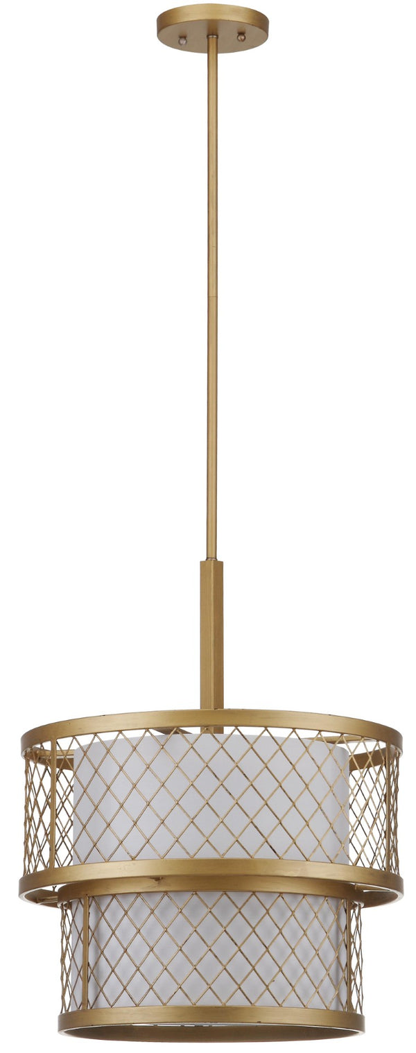 Safavieh EVIE Mesh Pendant Light - Adjustable Gold Fixture for Dining & Living Spaces, Modern Style & Warmth LIT4200A