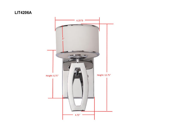 Safavieh LENORA Drum Wall Sconces - Modern Geometry Meets Classic Warmth for Timeless Home Elegance LIT4206A-SET2