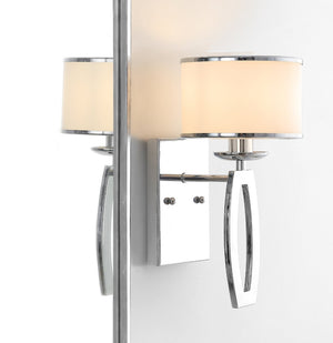 Safavieh LENORA Drum Wall Sconces - Modern Geometry Meets Classic Warmth for Timeless Home Elegance LIT4206A-SET2