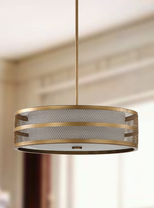 Safavieh GRETA Veil Pendant Light - Luxurious Gold Fixture with Adjustable Height for Modern Interiors LIT4229A