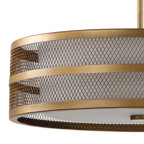 Safavieh GRETA Veil Pendant Light - Luxurious Gold Fixture with Adjustable Height for Modern Interiors LIT4229A