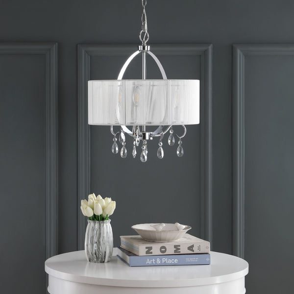 Safavieh NEW VIENNA CHANDELIER - Modern Steel Fixture with Adjustable Height for Elegant Ambient Illumination LIT4236B