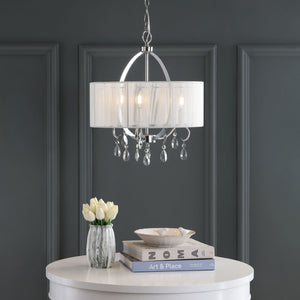 Safavieh NEW VIENNA CHANDELIER - Modern Steel Fixture with Adjustable Height for Elegant Ambient Illumination LIT4236B