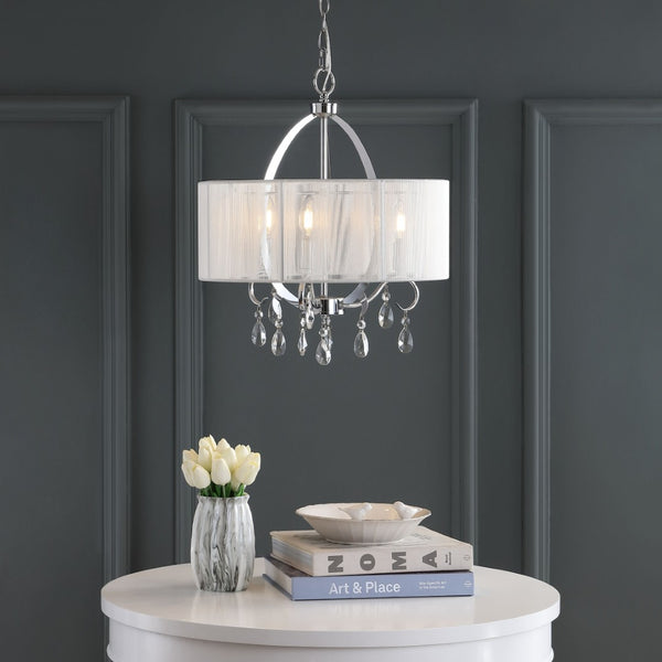 Safavieh NEW VIENNA CHANDELIER - Modern Steel Fixture with Adjustable Height for Elegant Ambient Illumination LIT4236B