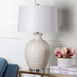 Safavieh Shultz 27 Inch H Table Lamp White LIT4251A