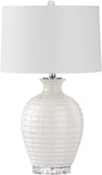 Safavieh Shultz 27 Inch H Table Lamp White LIT4251A