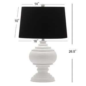 Safavieh CALLAWAY Table Lamp - Elegant Two-Tone Creme & Black Accent for Timeless Style and Warm Ambiance LIT4257A