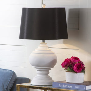 Safavieh CALLAWAY Table Lamp - Elegant Two-Tone Creme & Black Accent for Timeless Style and Warm Ambiance LIT4257A