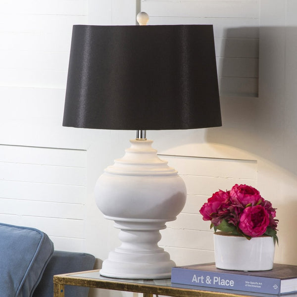 Safavieh CALLAWAY Table Lamp - Elegant Two-Tone Creme & Black Accent for Timeless Style and Warm Ambiance LIT4257A