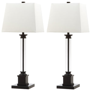 Safavieh DAVIS, Modern Acrylic and Iron Table Lamp Set of 2 for Stylish Ambient Lighting in Any Room LIT4266A-SET2