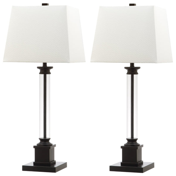 Safavieh DAVIS, Modern Acrylic and Iron Table Lamp Set of 2 for Stylish Ambient Lighting in Any Room LIT4266A-SET2