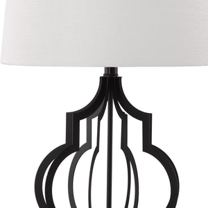 Safavieh Flint 30 Inch H Table Lamp Black/Clear LIT4270A