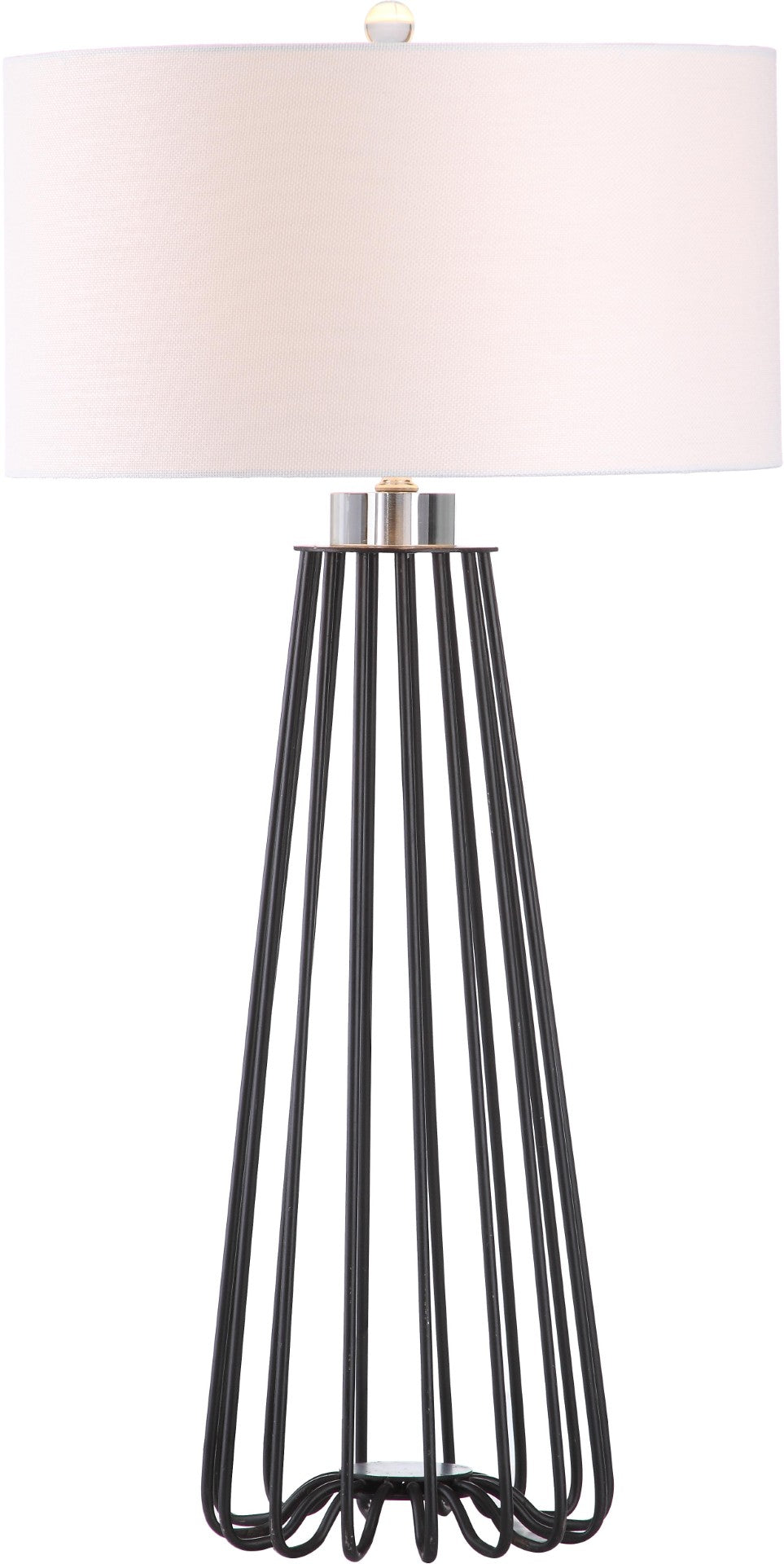 Safavieh ESTILL, Modern 34-Inch Black Iron Table Lamp Set of 2 - Stylish Minimalist Lighting for Any Room LIT4271A-SET2