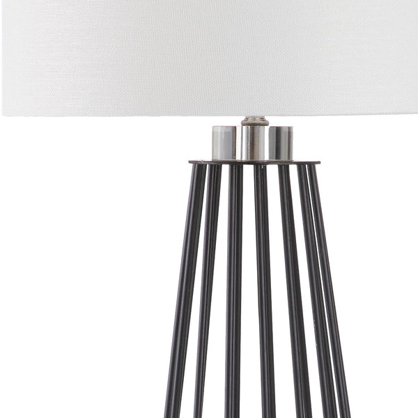Safavieh ESTILL, Modern 34-Inch Black Iron Table Lamp Set of 2 - Stylish Minimalist Lighting for Any Room LIT4271A-SET2